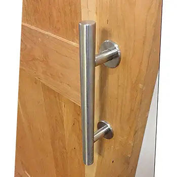 

USA Free Shipping + DIY Easy Installation Brushed Stainless Steel Sliding Barn Door Handle Wood door handle two side handle pull