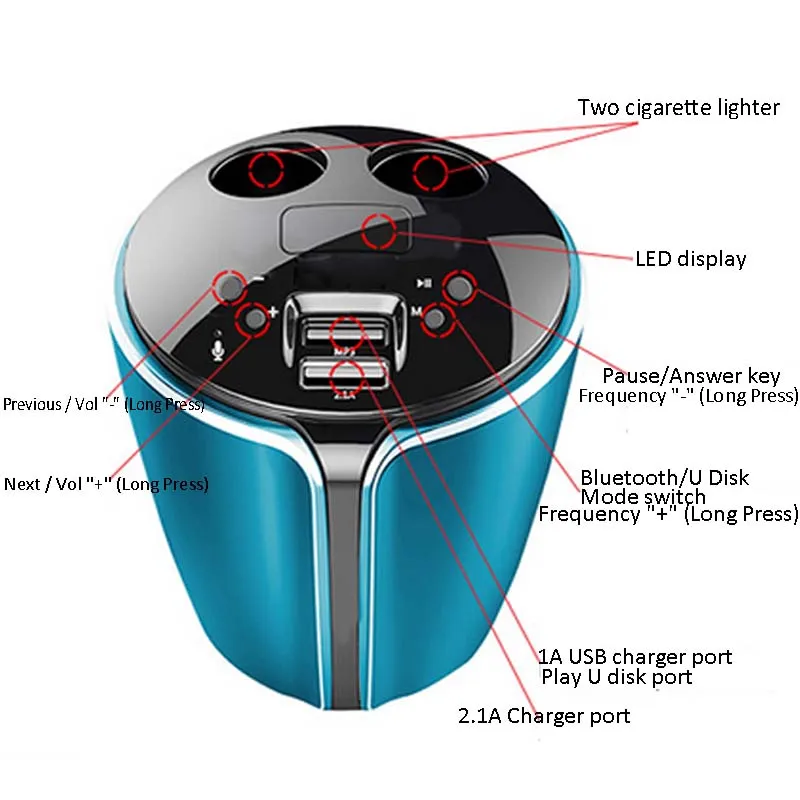 JINSERTA автомобильный комплект MP3 плеер Bluetooth fm-передатчик HandsFree прикуриватель адаптер сплиттер двойной USB зарядное устройство