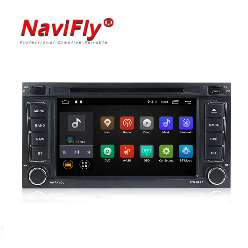 2 din Android 7.1 car dvd multimedia player for Volkswagen Touareg