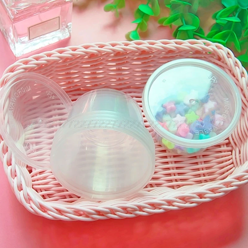 

10PCS 100ml PP Storage Container Organizer Box For Playdough Foam Slime Mud Light Clay JUL24 dropship