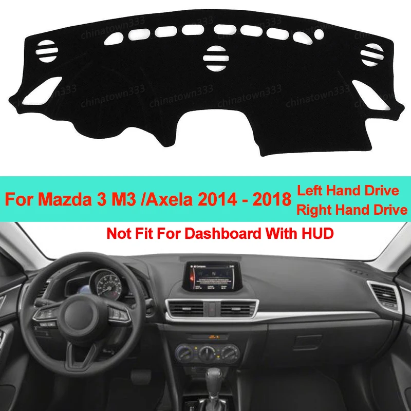 Car Inner Dashboard Cover Dash Mat Carpet Cushion Sun Shade For Mazda 3