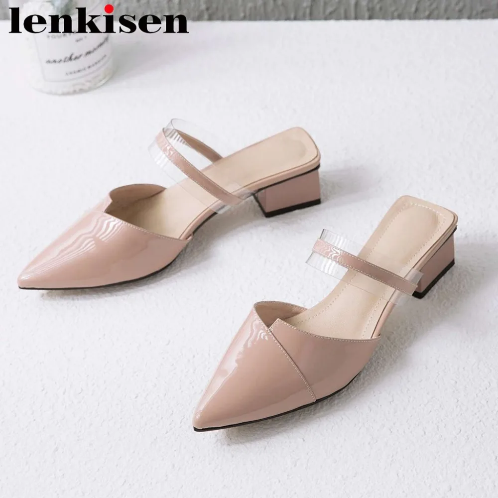 Lenkisen Арт Дизайн Классические желейные туфли из натуральной кожи летние