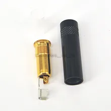 5pcs X DIY 3 5mm Headphone Jack 3 5 mm female Stereo Audio Connector 3 pole Jack headphone adapter For 4mm Cable