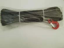 Free Shipping Grey 10mm*30m Synthetic Winch Rope,ATV utv Winch Line for Offroad Parts,Kevlar Cable