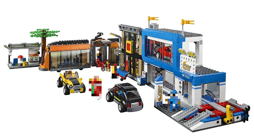 City Town City Square Building Blocks Sets Bricks Kids ...