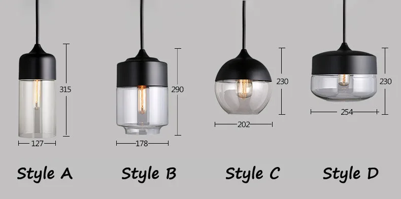 Vintage Retro Pendant Light Hanging Amber Glass Antique Loft Indoor Pendant Lamp Edison Decorative Drop Light Restaurant Pendant Light (7)