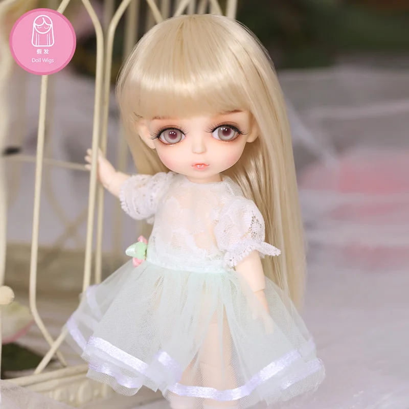 Парик для куклы BJD 1/8 bjd sd парик куклы высокая температура длинные прямые волосы для волос младенца лати 2 цвета выбрать L30