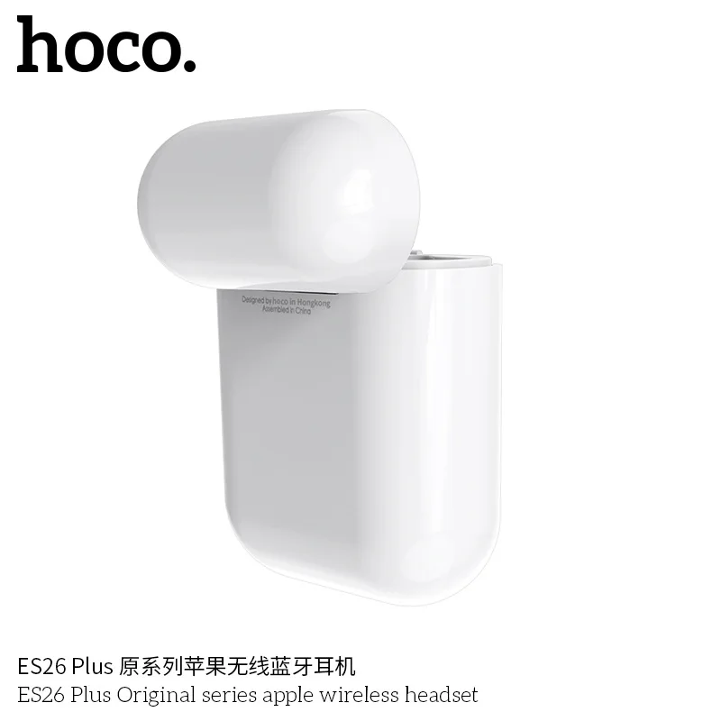 HOCO ES26 plus Мини Bluetooth наушники стерео бас беспроводная Bluetooth 5,0 гарнитура наушники зарядная коробка+ чехол для всех смартфонов