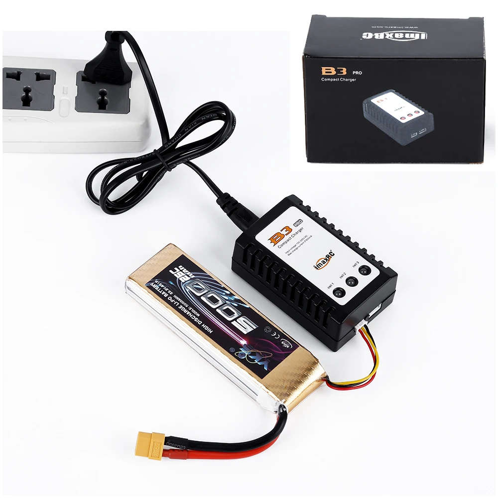 

10pcs IMAX RC B3 PRO 10W 2S 3S Lipo Battery Balance Charger for DIY Quadcopter Mini Drone ZMR250/QAV250