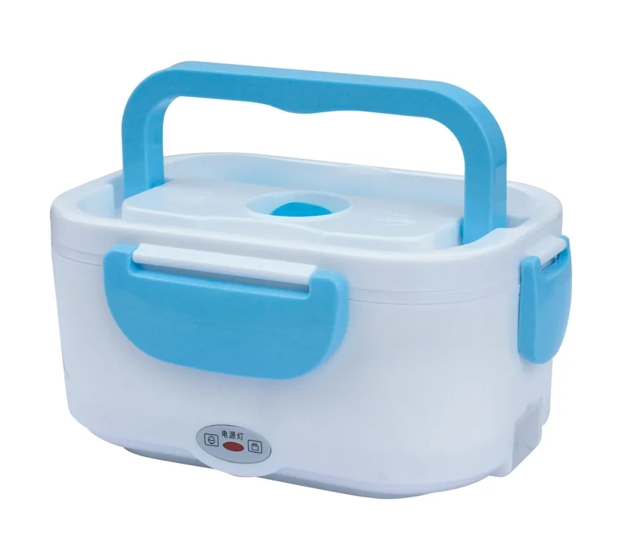 Портативный бытовой электрический подогреватель пищи еда теплая коробка для еды нагревательный тепловой Ланчбокс риса подогреватель контейнер 1.25л ЕС США - Цвет: Blue