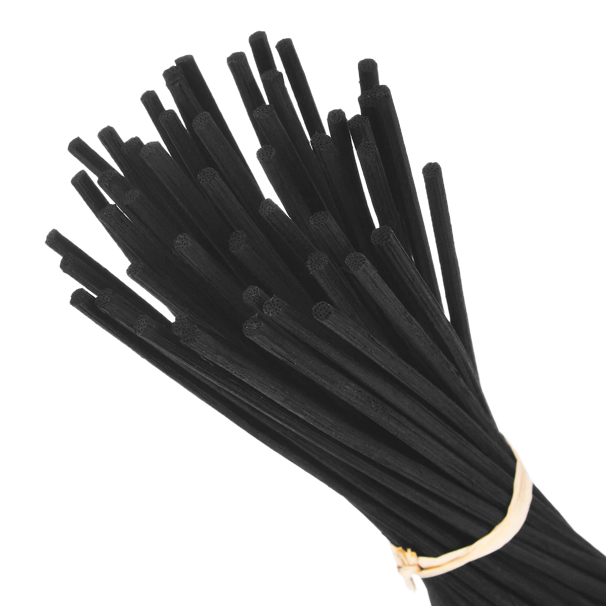 50Pcs Black Fragrance Oil Diffuser Rattan Sticks Reed Replacement Stick For Home Fragrance Diffuser Decor Set