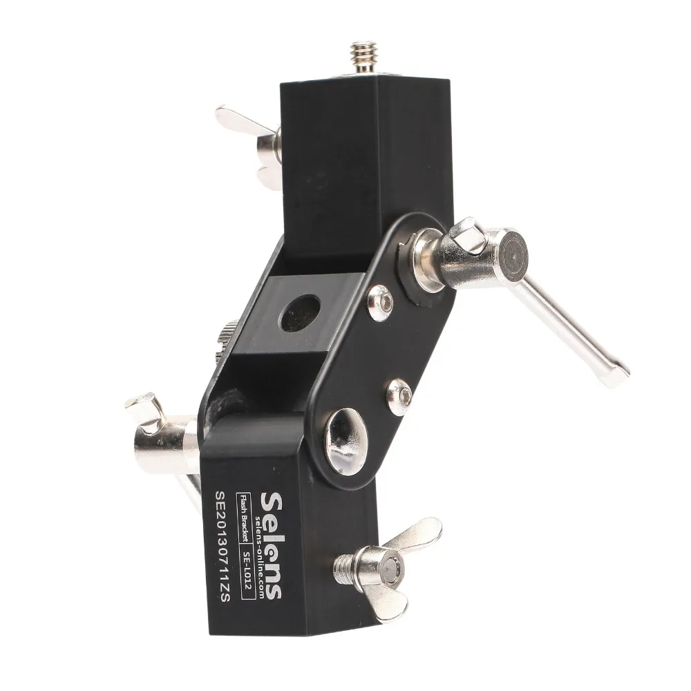 Selens SE-L012 Flash Shoe bracket Speedlite Umbrella Holder Light Stand screw mount L Bracket Fotog
