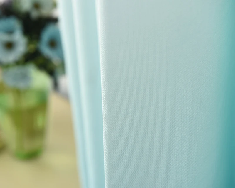 Белые и серые занавески для гостиной, градиентные полу-затемненные тканевые шторы для спальни, тюлевые занавески, синие свадебные декорации, WP185-30