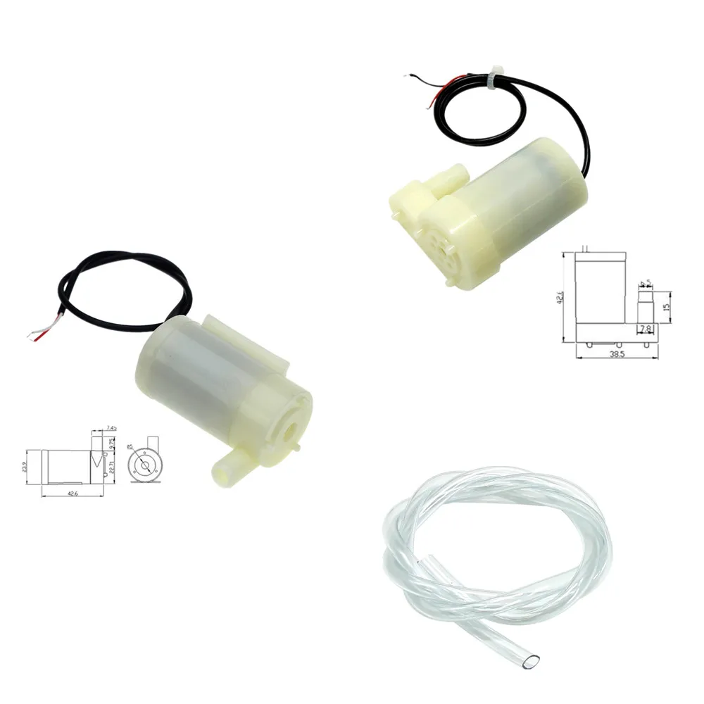 

Mini Micro Submersible Water Pump DC 2.5-6V Low Noise Brushless Motor Pump120L/H DIY Kit