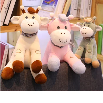

1pc 25-45cm Cute Pudding Deer Plush Toys Soft Animal Sika Deer Pillow Dolls Kawaii Stuffed Plush Animals Toy Kids Baby Gifts
