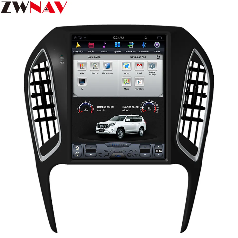 Discount ZWNVA Tesla IPS Screen Android 7.1 Car GPS Navigation Radio No DVD Player For Chery ARRIZO 5 2016 2017 2018 1