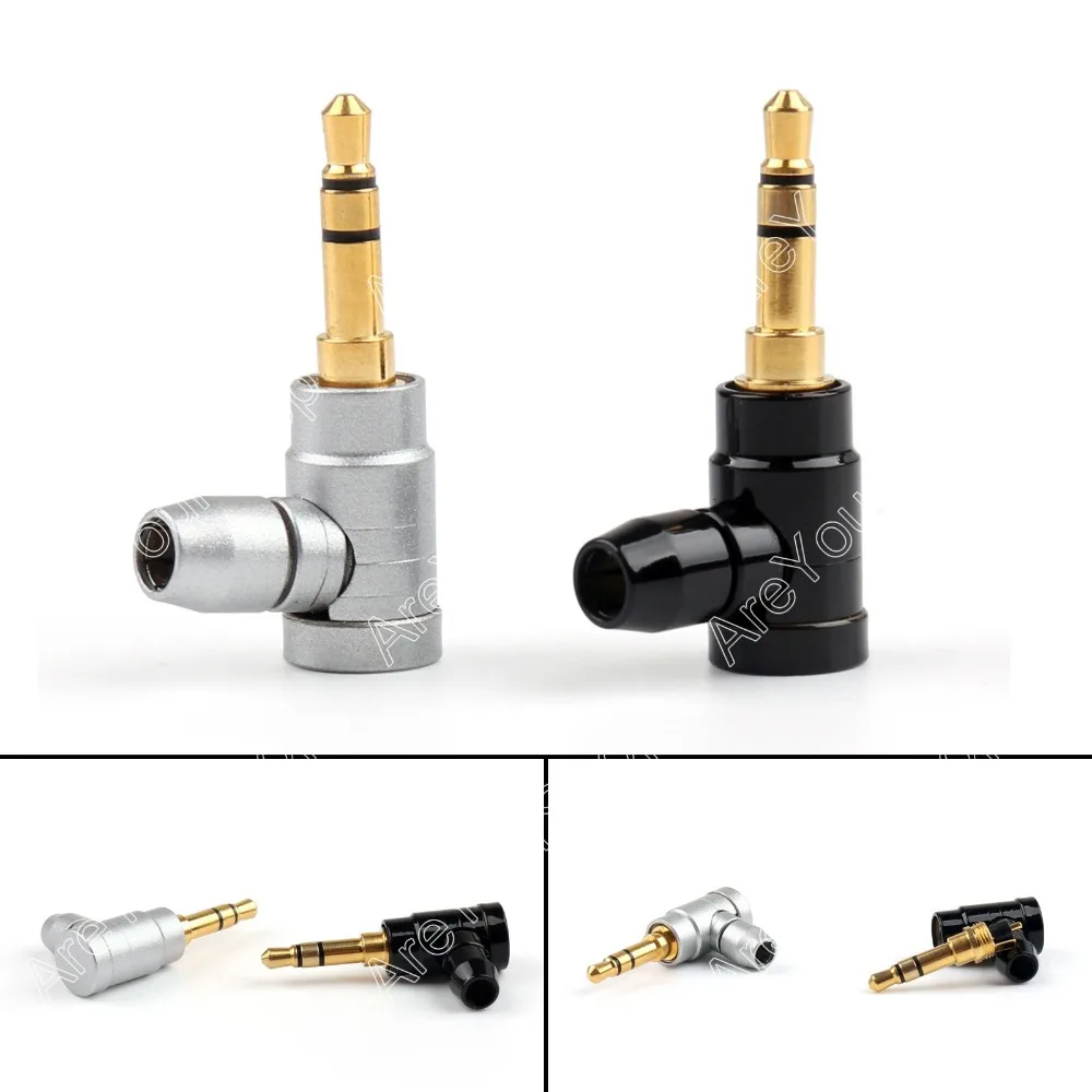 Areyourshop продажа 2 шт. медь 1/8 &quot3 5 мм стерео Прямоугольный штекер припоя Jack аудио