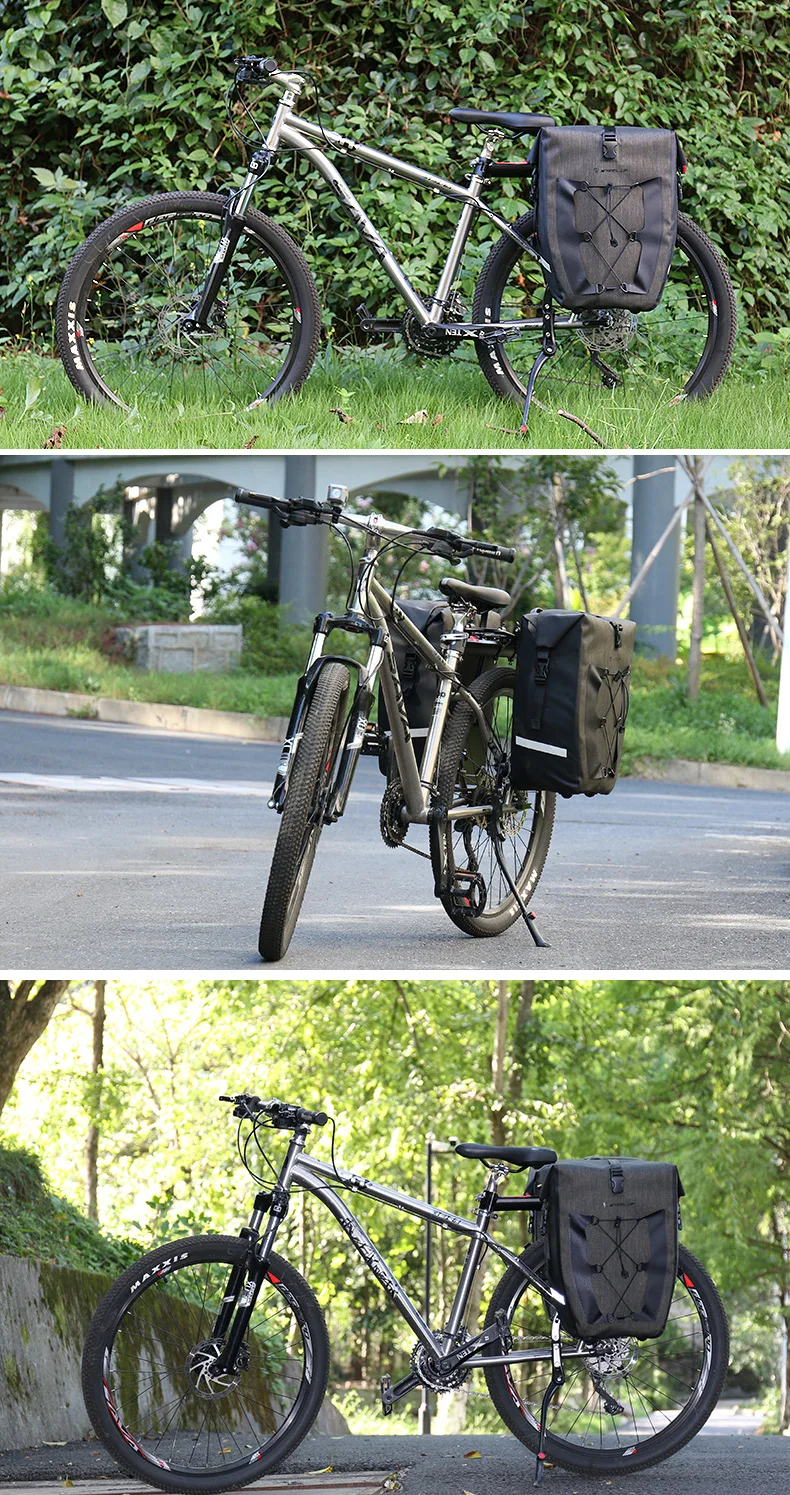 Водонепроницаемый непромокаемые Велосипедный Спорт сумка 27l большой заднего сиденья стойки Сумки езда оборудование Велоспорт Интимные