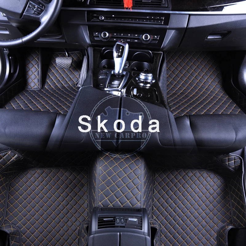 

Carpro car floor mats for Skoda All Model Octavia RS Fabia Superb Rapid Spaceback GreenLine Joyste car styling floor mat