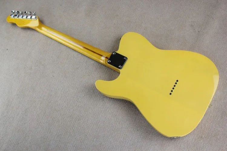 Заводская высокого качества на заказ 52 желтая электрогитара Tele американская стандартная гитара