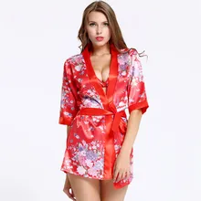 Goyhozmi пикантные Эротическая одежда модный стиль с длинными рукавами ремень Красный цветок из двух частей сексуальное женское белье женщины сексуальные костюмы халат Горячая