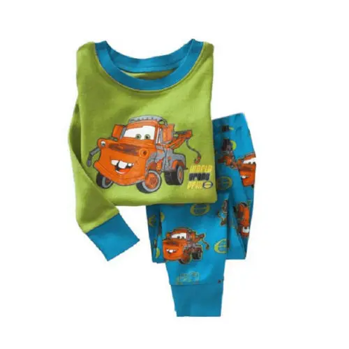 Pudcoco/ брендовая Пижама; одежда для сна для маленьких мальчиков и девочек; одежда для сна из хлопка с длинными рукавами; поступление; Пижама с рисунком для девочек; детский пижамный комплект - Цвет: Зеленый