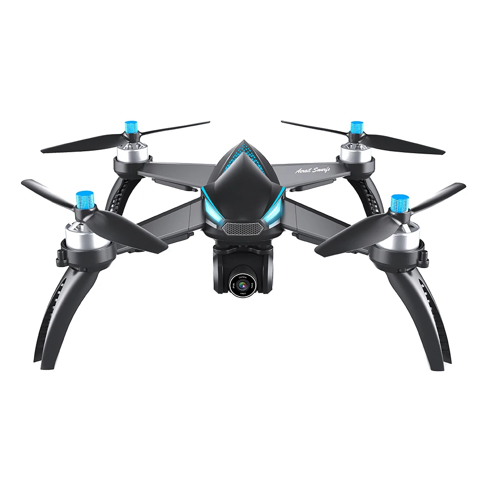 Lensoul MJX Bugs 8MP 1080P 5G Wifi FPV HD камера Дрон Wifi gps RC вертолет удержание высоты RC Дрон селфи Квадрокоптер - Цвет: Синий