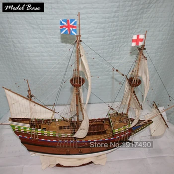 

Ship Model Kit Ship Model Kit May Flower wooden ship model, set of materials