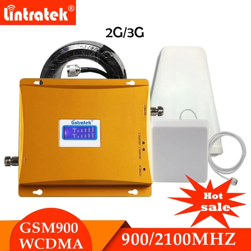 

Lintratek Russia 3G WCDMA 2100MHz GSM 900M Cellular Signal Booster GSM 900mhz 3G UMTS 2100mhz 2g 3g Signal Amplifier Amplifier