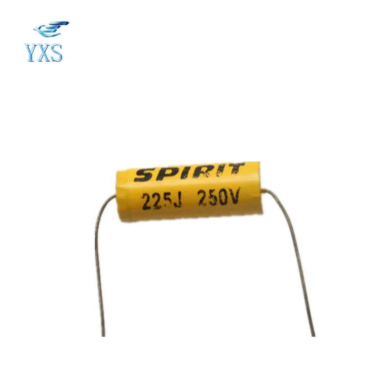 

10PCS/LOT 250V 225J 2.2UF Dividing Coupling Axial Capacitor 2.2uF 250V Divider Capacitor 12*30mm