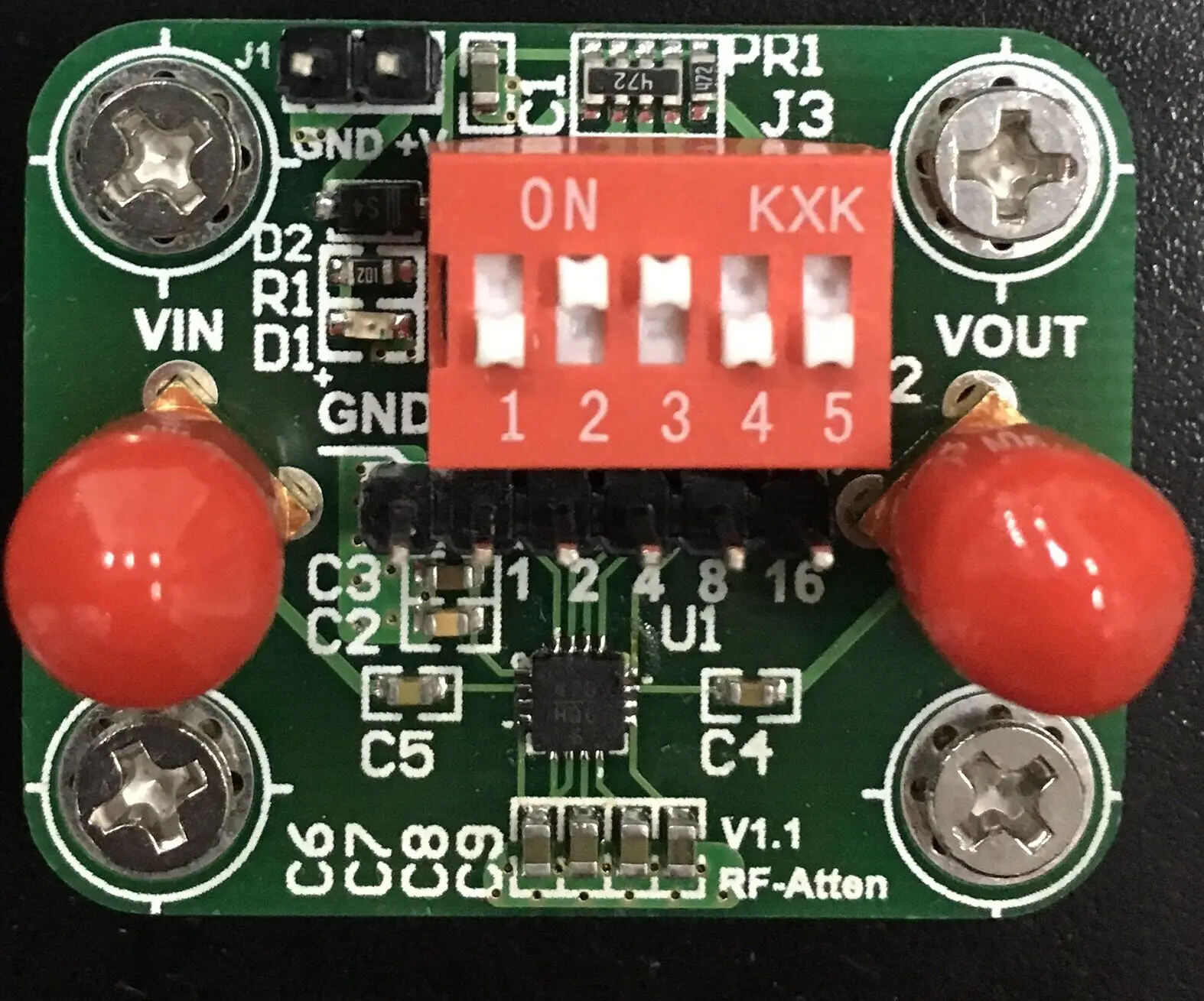 HMC470 цифровой RF аттенюатор модуль, DC-3GHz, 1dB подойдя к 31dB, руководство и программно-управляемых