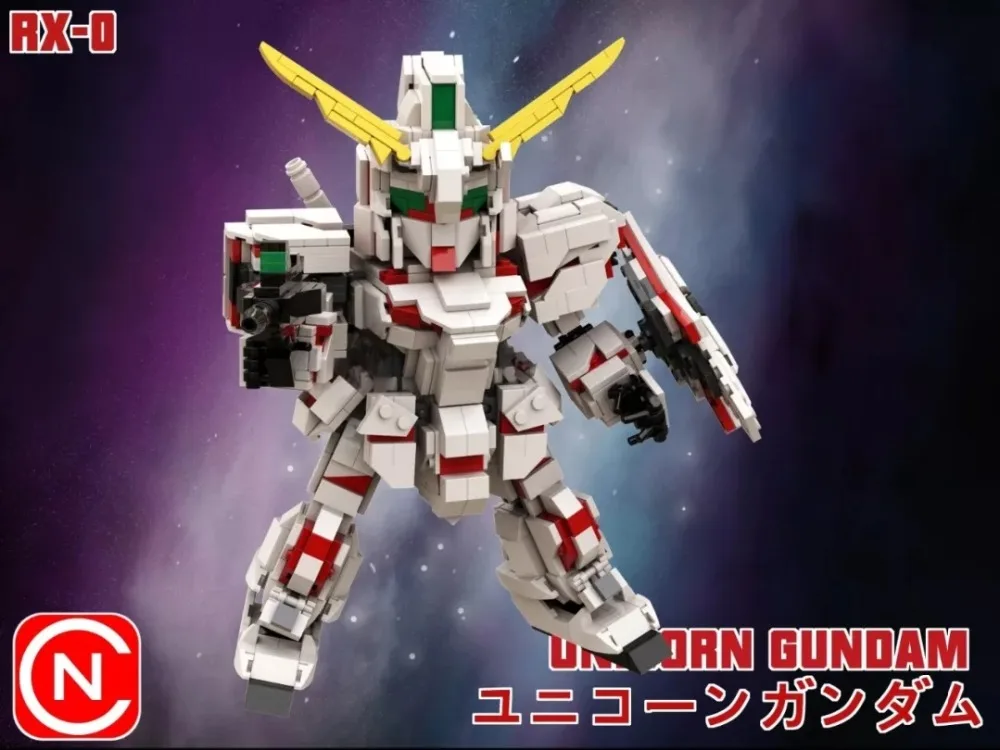 Персональные diy 1200+ шт RX-0 Единорог разрушить модель NTD gundam Конструкторы строительные игрушки экшн-фигурки для креативных детей Подарки