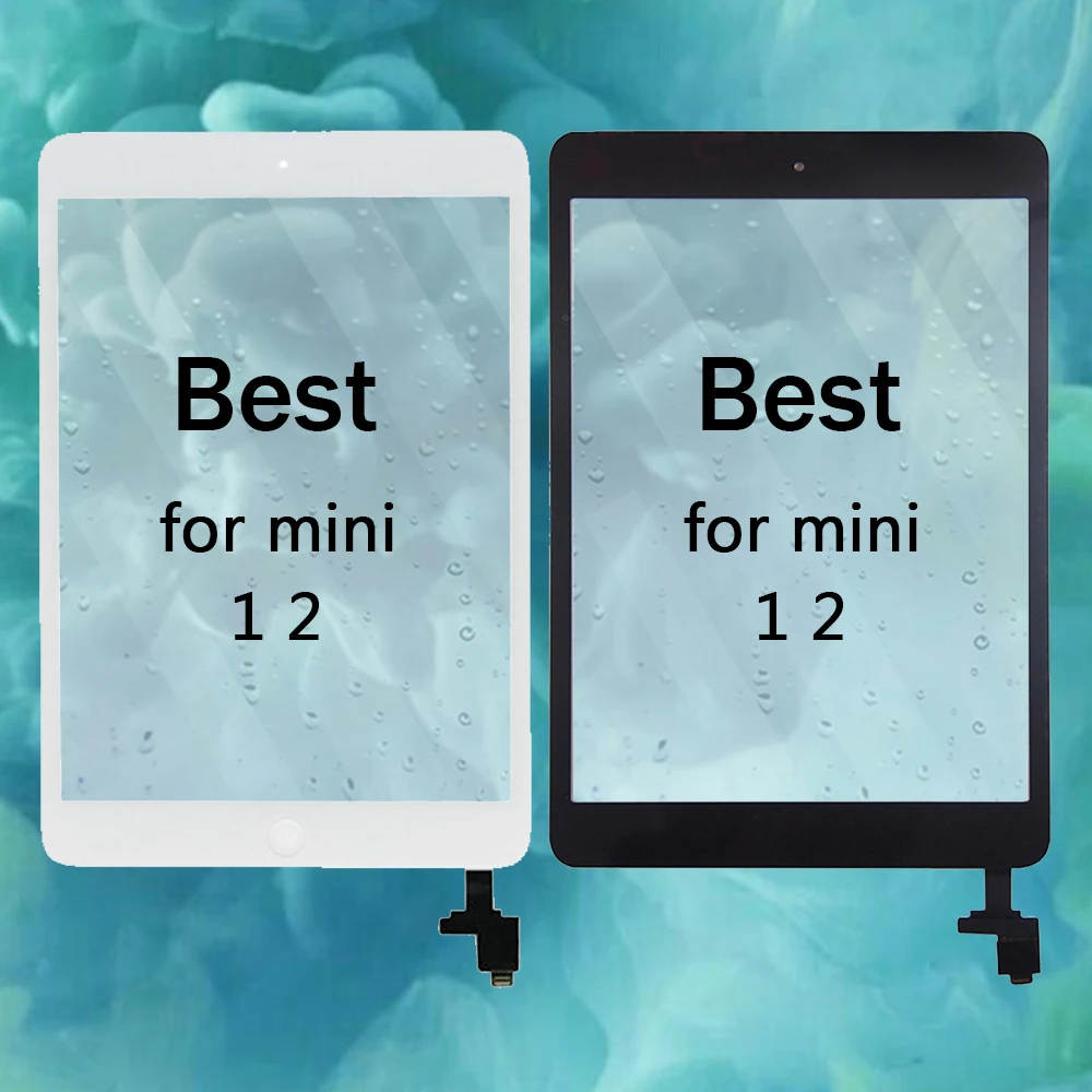 AAA Digitzer Для Ipad Mini 1 2 3 белый/черный сенсорный экран передний дисплей стекло в сборе с или без кнопки Home flex