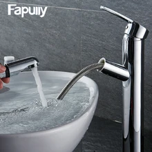 Fapully UPC Pull Down Kitchen Faucet Luxury Pull Out Brass Chrome bathroom Basin Sink Faucet Fapully UPC Pull Down Kitchen Faucet Luxury Pull Out Brass Chrome bathroom Basin Sink Faucet