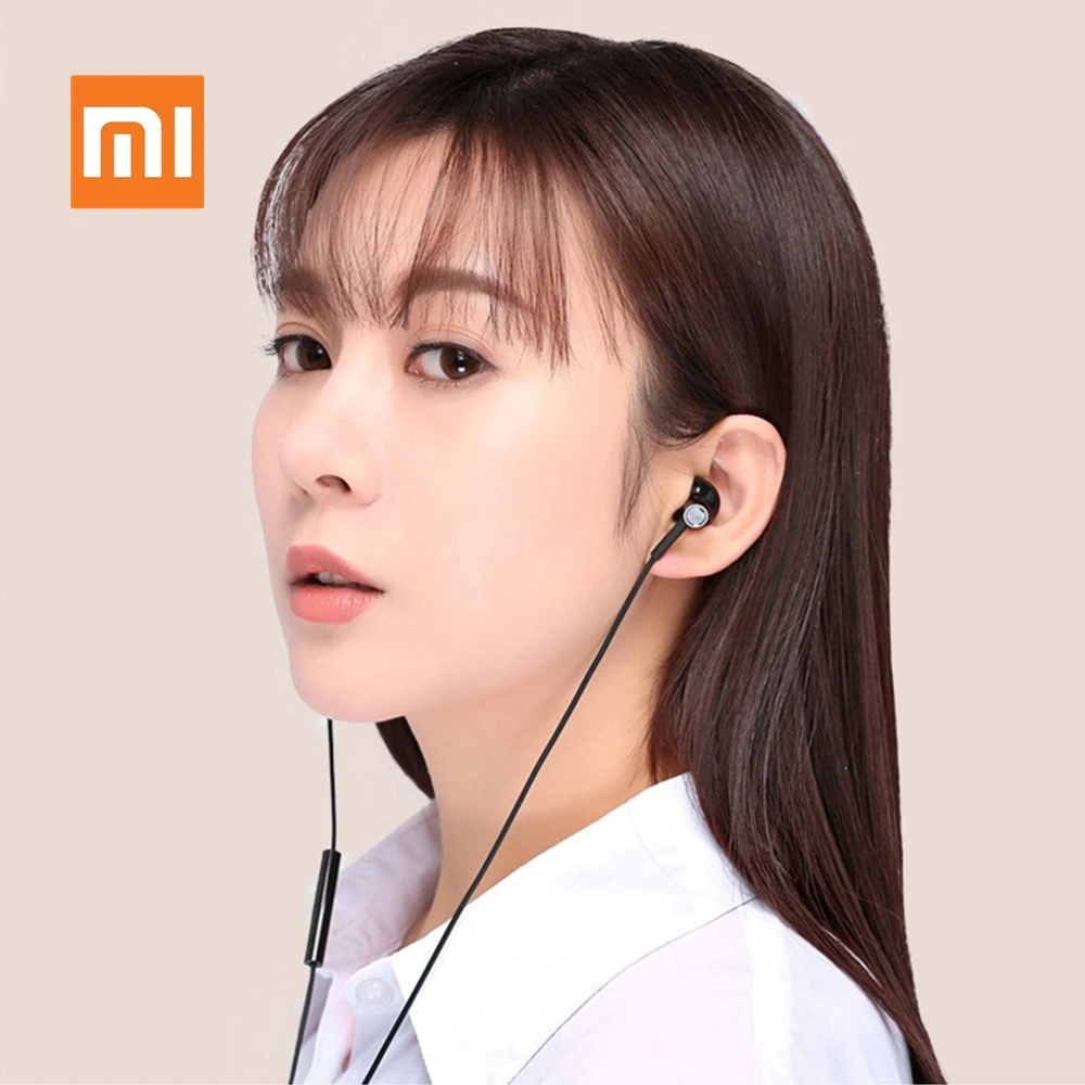 Original Xiaomi Half In Ear Earphone USB Type C Wire Control Earphone Hi Res Mijia Audio Microphone Dual Unit Sport Headset Mic