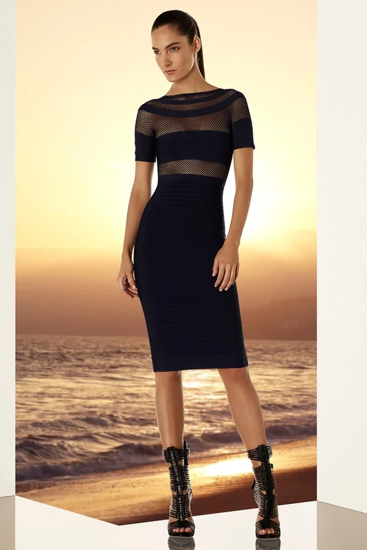 wholesale New Boutique women dress Black short sleeved Gauze Fashion