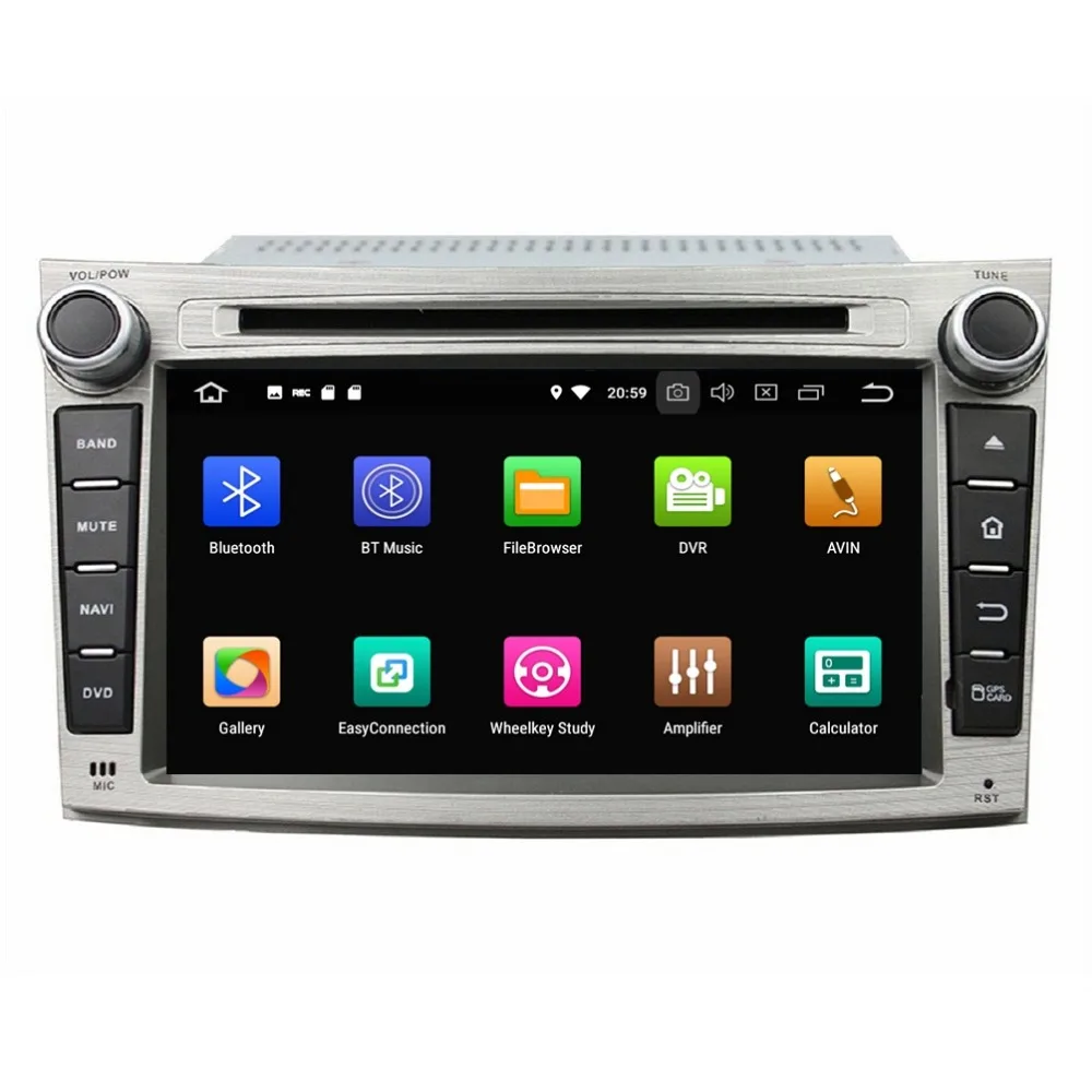 Sale IPS screen 7" Android 8.0 Octa Core Car DVD for Subaru Outback Legacy 2009 2010 2011 2012 Stereo Radio GPS WiFiI Mirror-link USB 1