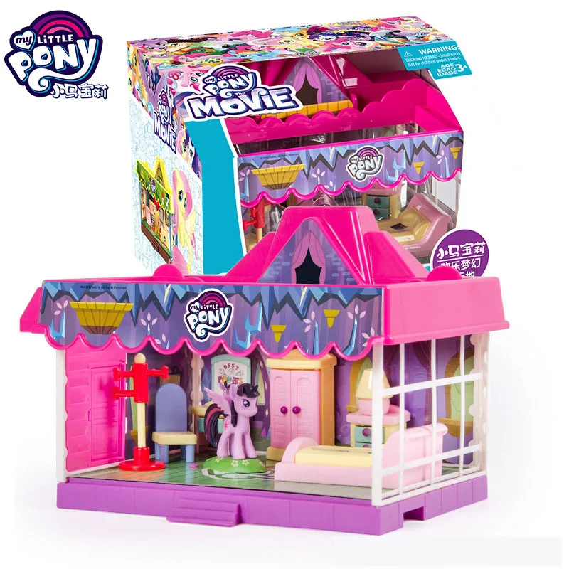 Hasbro My Little Pony экшн игрушка фигурки девочка фиолетовая Луна спальня мягкая