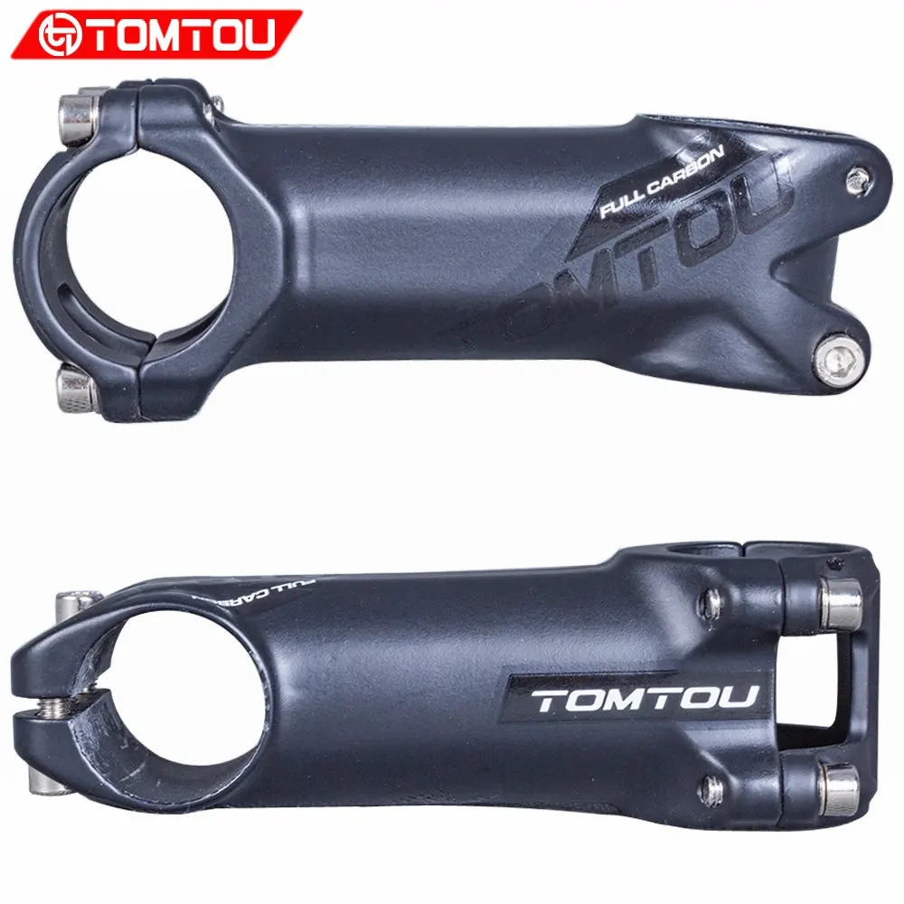 

TOMTOU Black Matte Aluminum alloy Bicycle Stem Handlebar 31.8mm Mountain Road Bike Parts 60/70/80/90/100/110/120mm