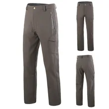 Серая мужская тактическая группировка сухопутных сил плюс размер хлопковые брюки карман Открытый Стиль армейские брюки Теплые Мешковатые брюки хлопковые брюки