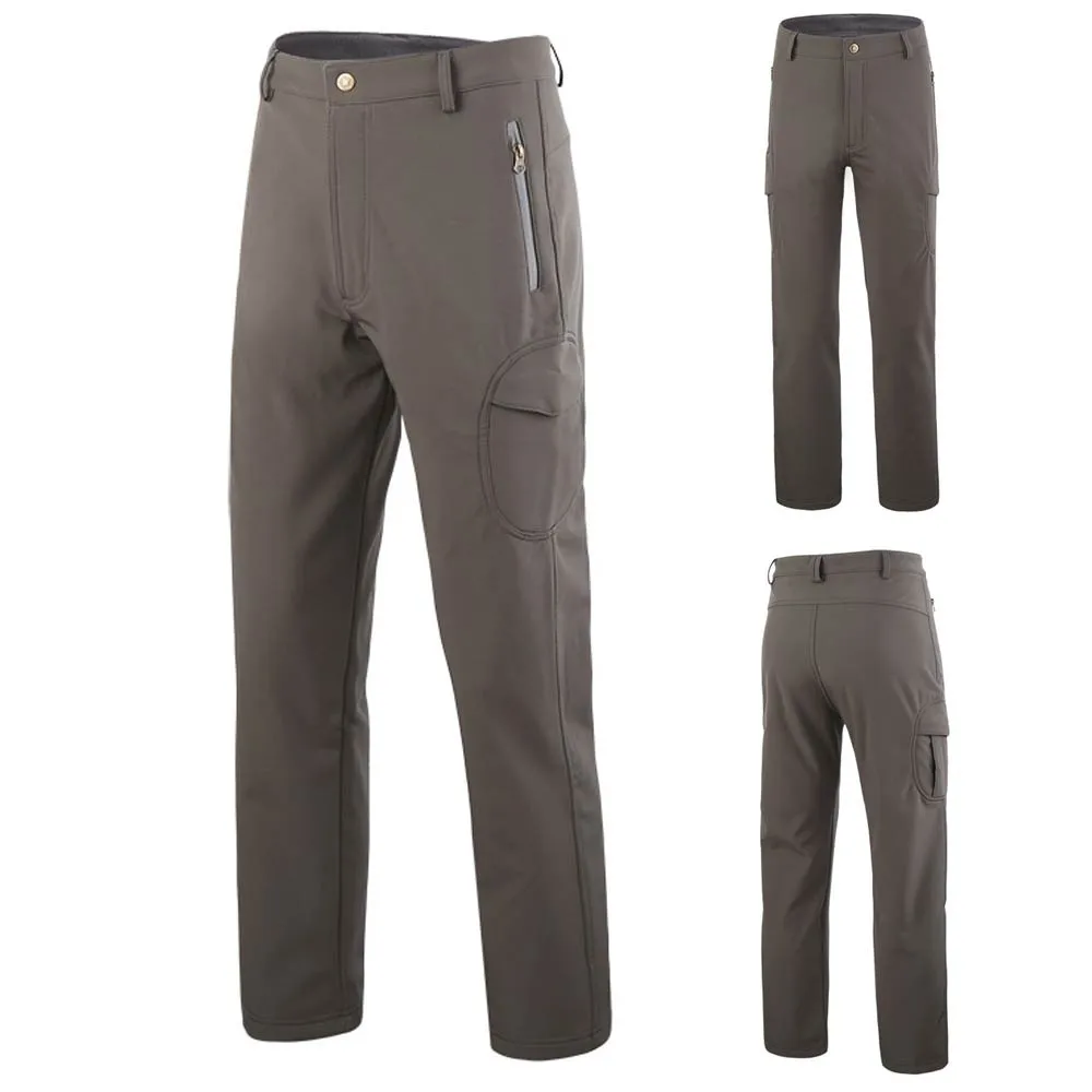Gray Men's Tactical Military Army Plus Size Cotton Trousers Pocket outdoor Style Army Pants Warm