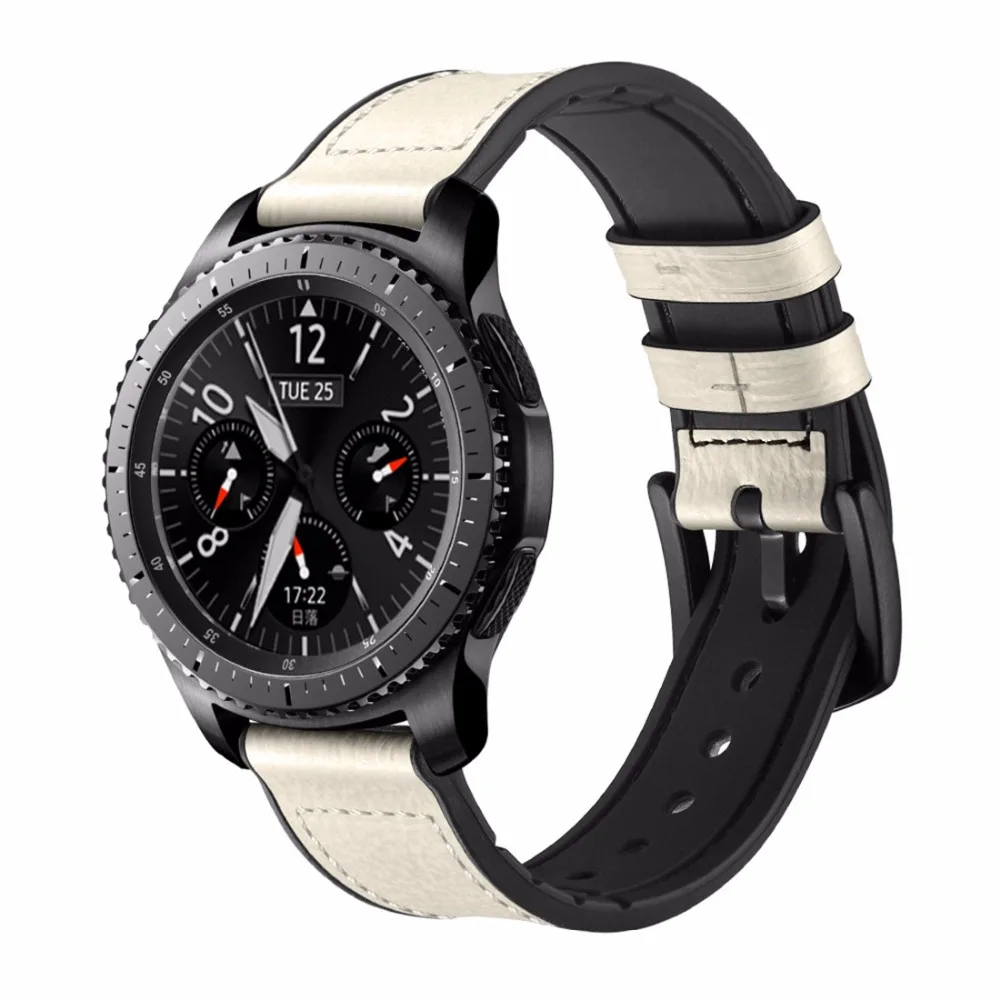 Gear S3 Frontier ремешок для samsung Galaxy watch 46 мм ремешок 22 мм кожаный браслет huawei watch GT Amazfit stratos 2/Pace S 3 46