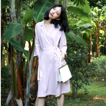 

New Autumn Retro Temperament Long Three Quarter Sleeves Slim Vintage50s60s Dress Elegant Party Dress Womens Summer Tunics
