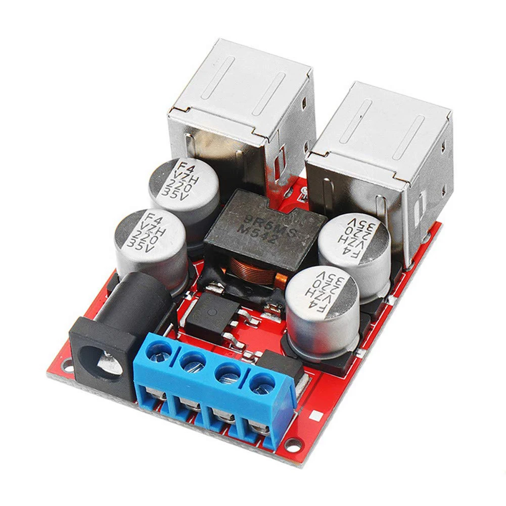 Дропшиппинг DC 8 V 35 до 5V 8A понижающий модуль питания 4 портовый USB телефон