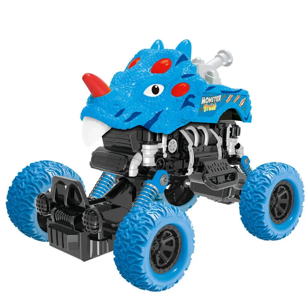 

Dinosaur Monster Truck Toys,Pull Back Cars with Shockproof Spring and Textured Rubber Tires,Toddler Toys for Aged 3-12