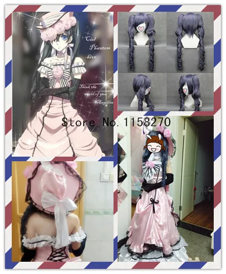 

Black Butler Ciel Phantomhive Women Dress Cosplay Costume Clothes full set