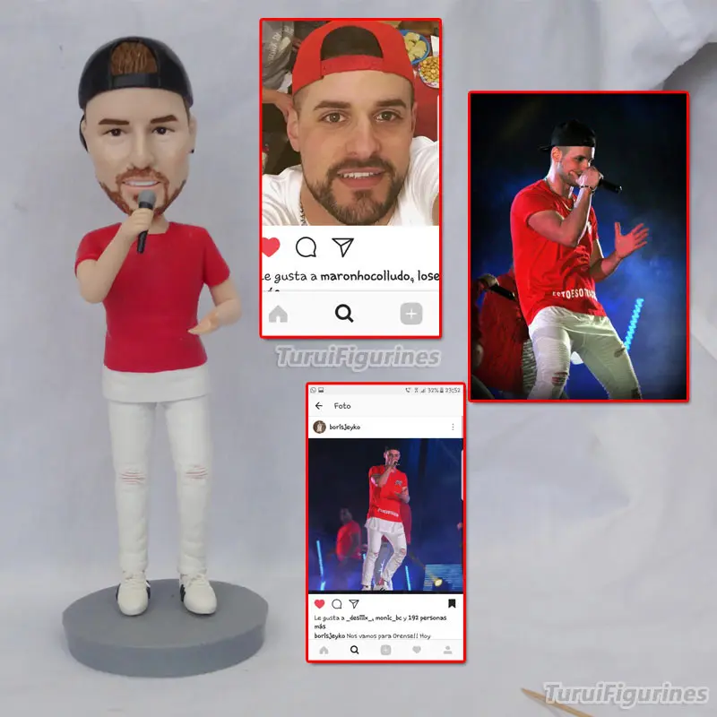 custom fitness bobblehead figurines for sports games dolls souvenirs Miniatures polymer caly home decor bobblehead china statue