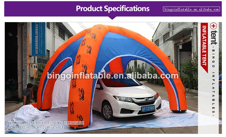 Цифровая напечатанная надувная 4 ноги палатка-паук Подгонянная 6 метров dia blow up рекламная палатка игрушка палатки