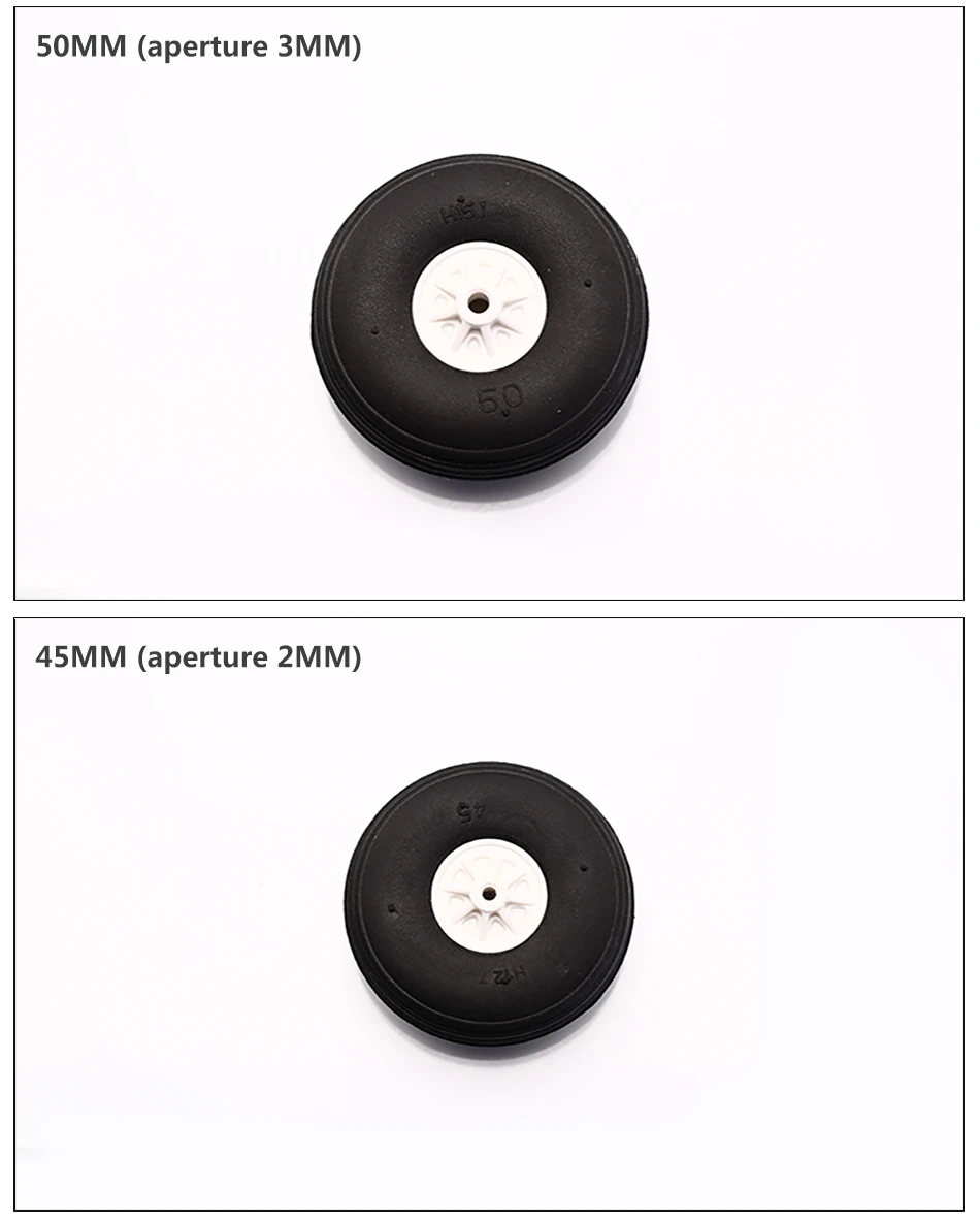 2 шт./лот MD колеса резиновые PU пластик ступицы Диаметр 35/40/45/50/55/60 мм для RC Самолет запасные части
