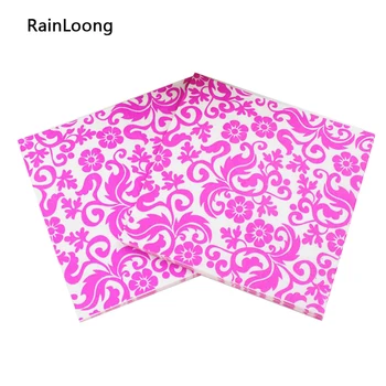 

[RainLoong] Flower Green Paper Napkin Event & Party Supplies Tissue Napkin Supply Decoration Paper 33cm*33cm 5packs (20pcs/pack)